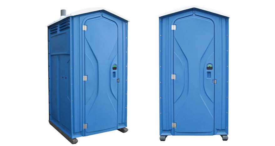 Long-term porta potty units on site in New Brunswick, New Jersey